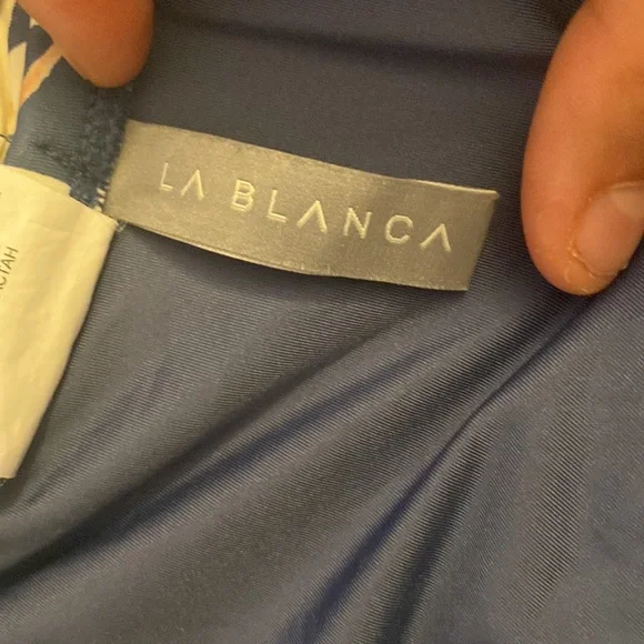 La Blanca womens size 14 bathing suit set, rainforest pattern - Picture 3 of 7